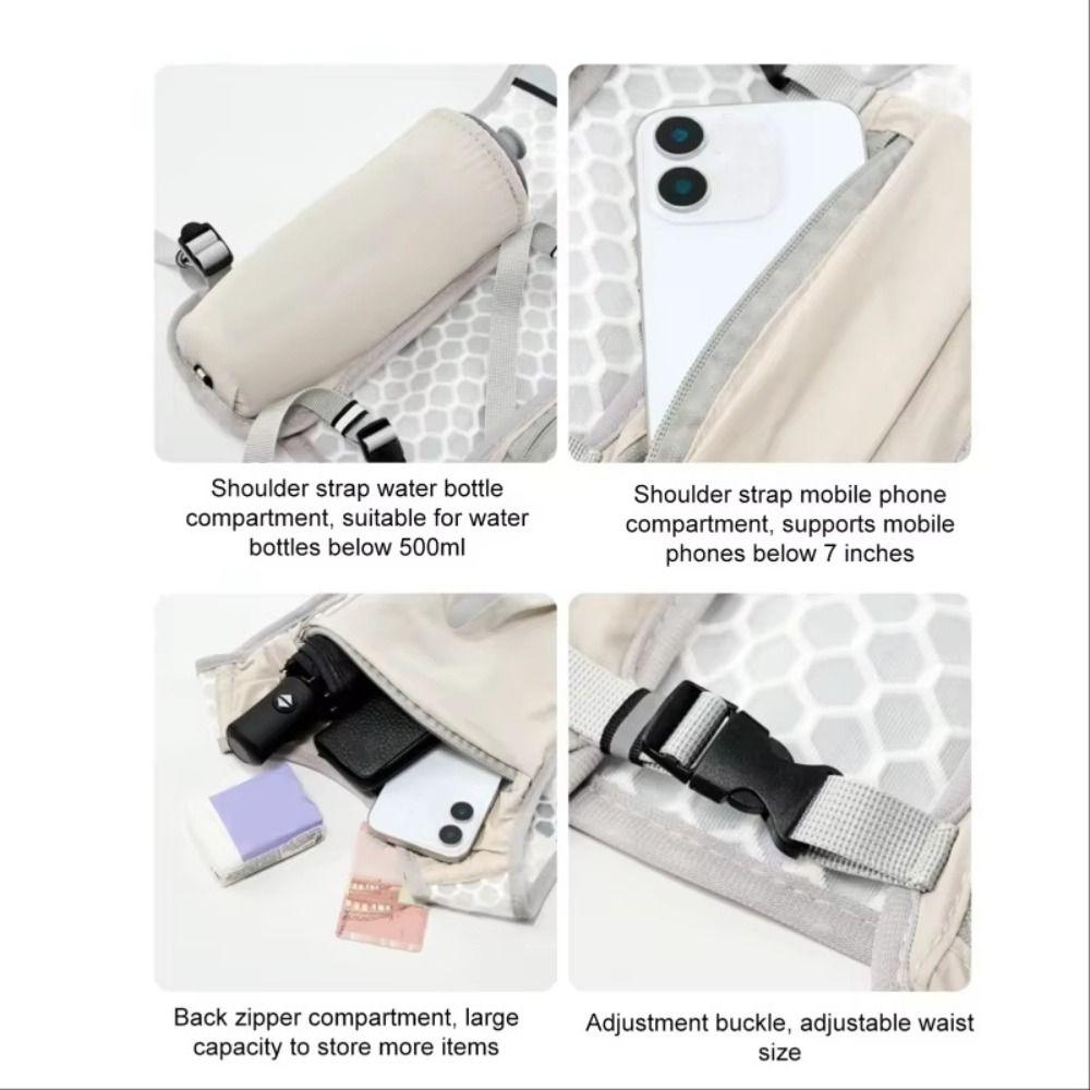 Phone Storage Pocket Running Hydrating Backpack Chest Pack Hydration Running Vest  Biking Hiking