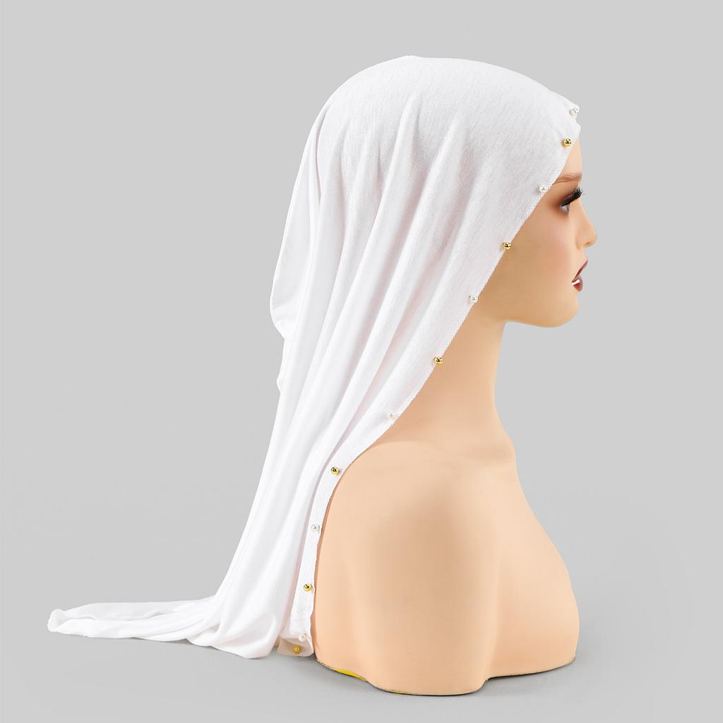 New Muslim Solid Underscarf Caps Modal Instant Hijab Cotton Stretch Turban Cap Islamic Underscarf Bonnet Headscarf Headband