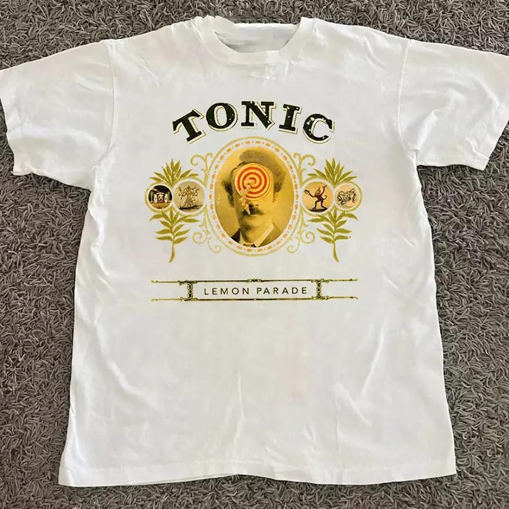 Vtg Tonic Band Lemon Parade Album Cotton White Full Size Shirt Unisex T-Shirt L