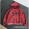 Unisex Oversized Cotton Graphic Print Hoodie Streetwear Loose Fit Casual Sweatshirt