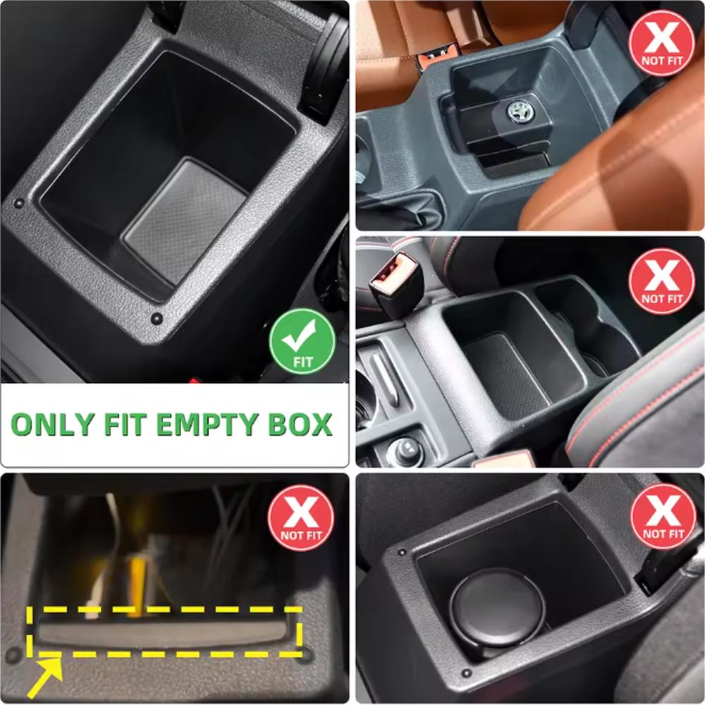 Car Armrest Storage Box Tray For Volkswagen VW Golf 7 Mk7 VII 5G GT I R 2013-2019 Console Organizer Case Container Accessories