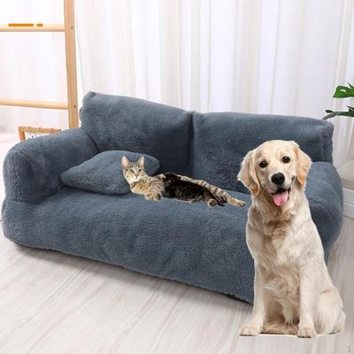 Dog Bed Pet Couch Lounger with Washable Cover Recliner Chair for Kitten