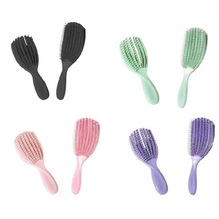 Detangling Hair Brush Hair Styling Brush Massage Comb Hollow Out Hair Brush Dry and Wet Hair Comb for Woman Man