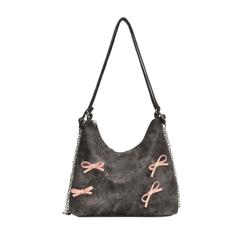 

Shoulder bag beautiful casual simple handbag spring and summer new fashion bow bag messenger bag tote bag