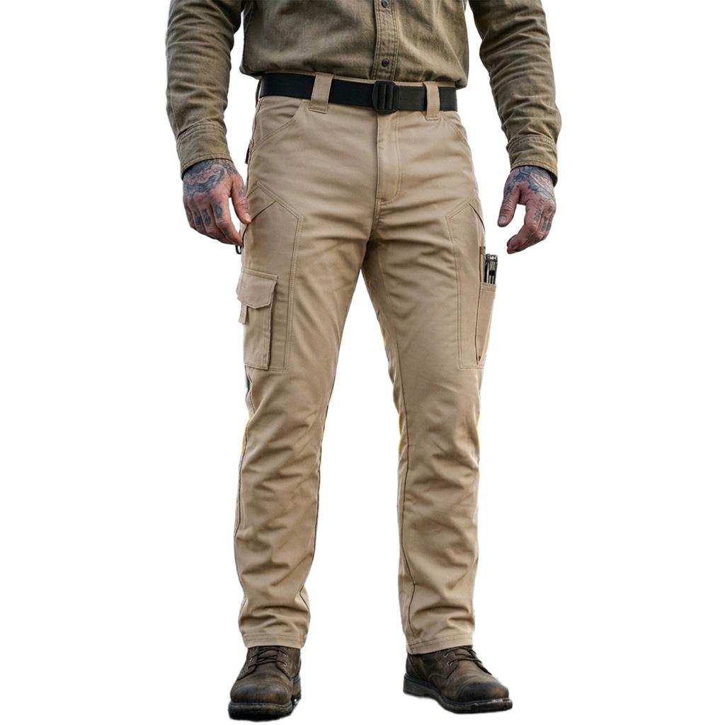 Herren- Cargohose Mehrere Taschen Retro-Farbe für die Arbeit im Freien