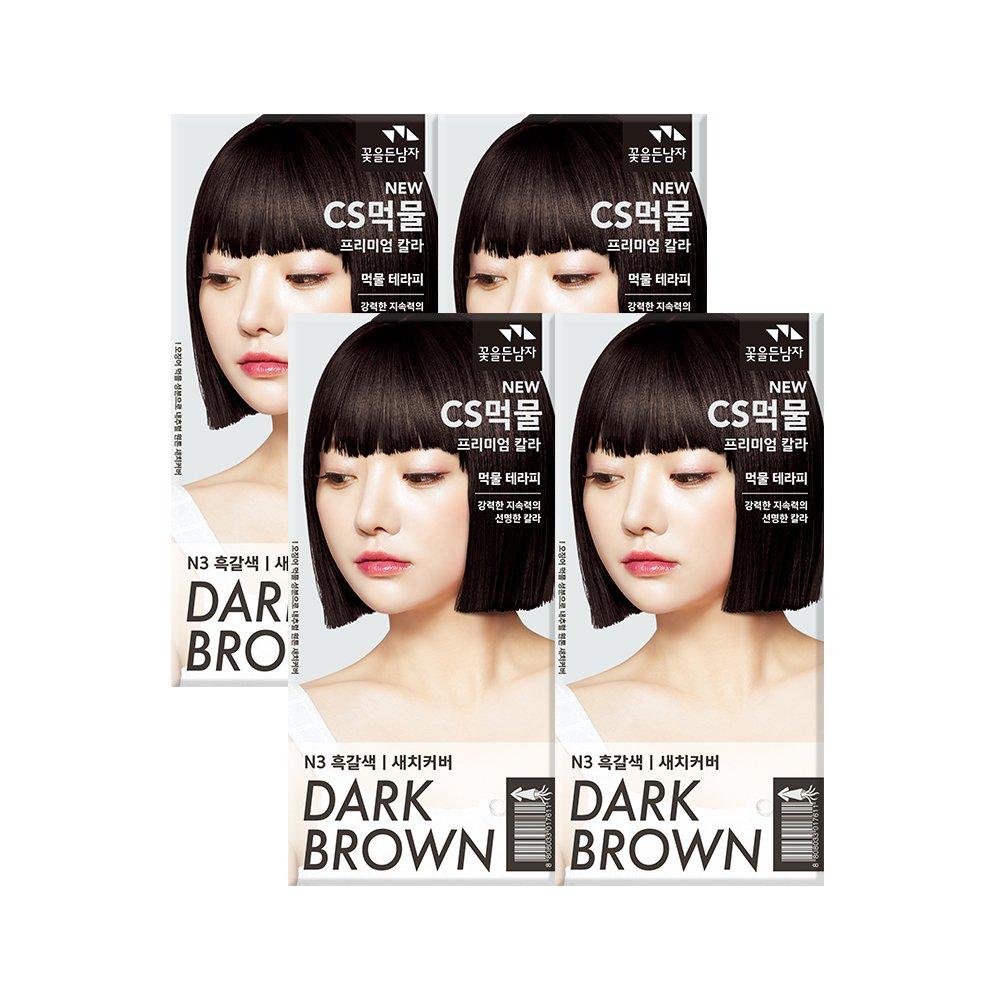 

Flower Man CS Ink Premium Hair Color Cream Dye for Satchel Cover N3 Black Brown x 4