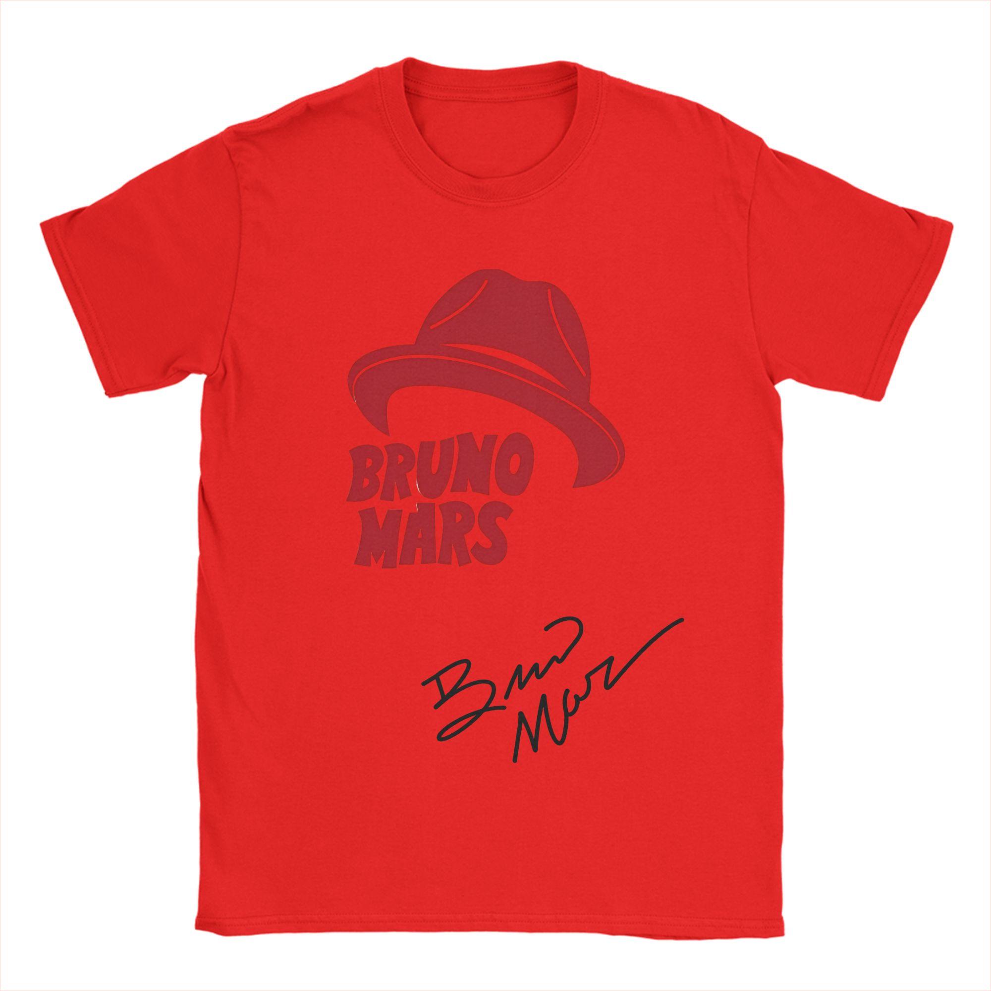 

Bruno Mars The Romantic Tour 2026 100 Cotton TShirt For Men Summer Vintage TShirts ONeck Hippie Tees Oversized Wholesale Tops S