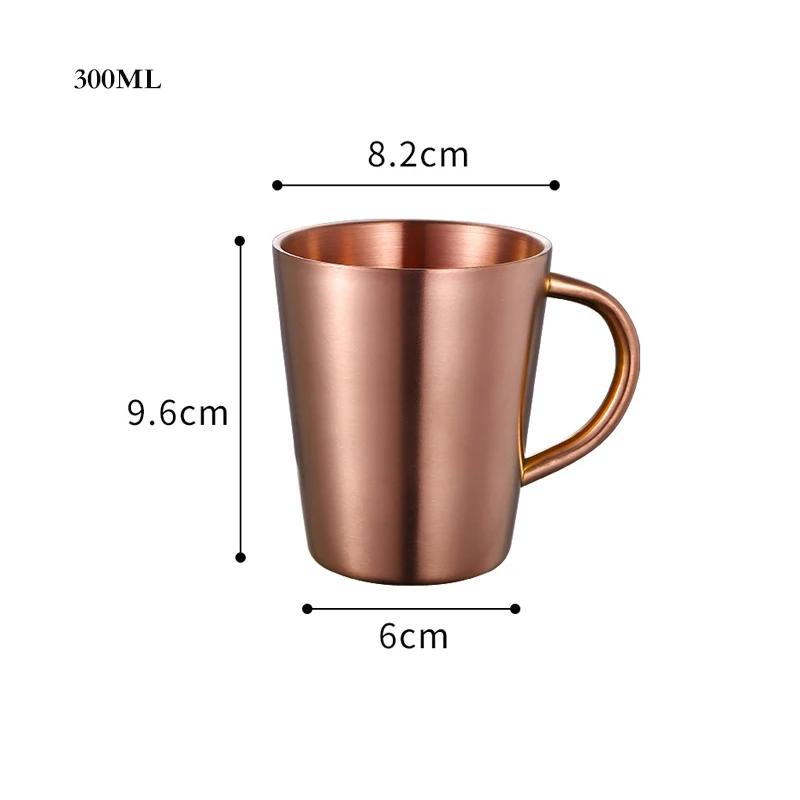 Stainless Steel Thermal Cup Mug for Office Tea Leak-Proof with Lid Coffee Beer Travel Camping Home Tumbler Drinkware 300/420ml