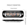 4Led Car Warning Light Grill Breakdown Light Car Truck Trailer Beacon Lamp Led Amber Side Light For Cars 12V - 24V