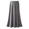 White Acetate Satin Fishtail Skirt - Women's Slimming Summer 2025 Bodycon Half Skirt