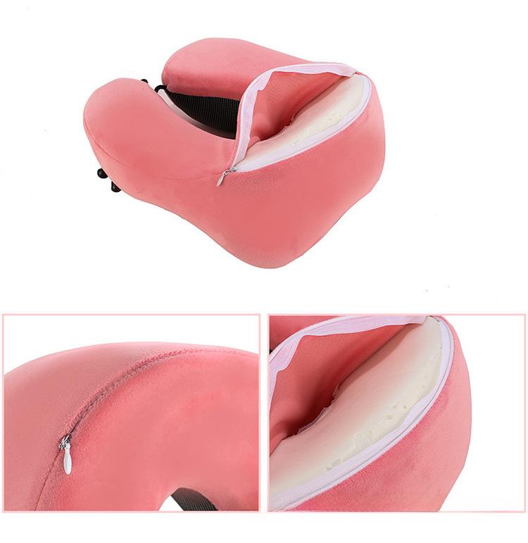 Memory Foam U-Shaped Neck Pillow for Travel & Airplane