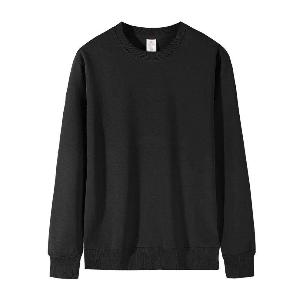 Felpe Harajuku da uomo pullover autunnali da uomo tinta unita coreana felpa con cappuccio casual o collo top basic Hip Hop streetwear