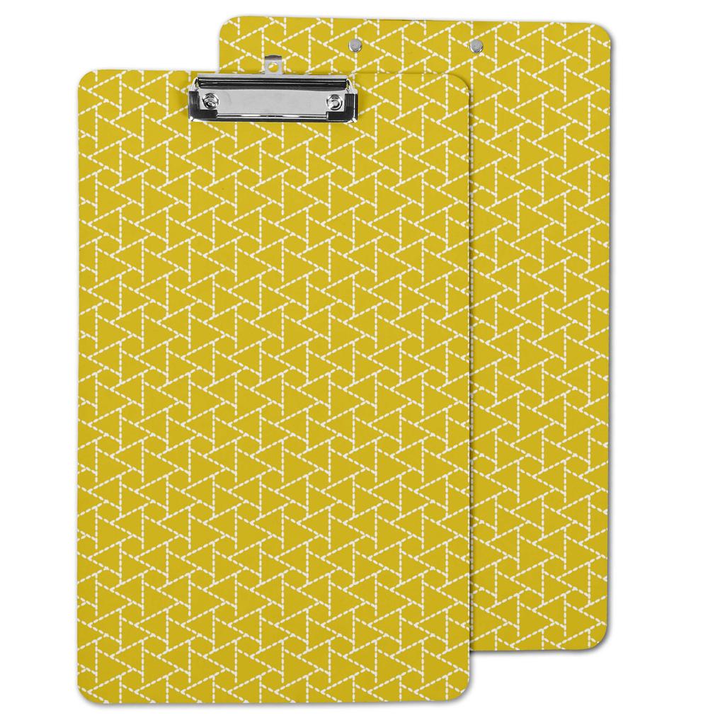 Inkdotpot Decorative Clipboard Letter Size with Low Profile Clip,Retractable Key Hole for Hanging Paperboard for Office School w/Free Marker & Eraser