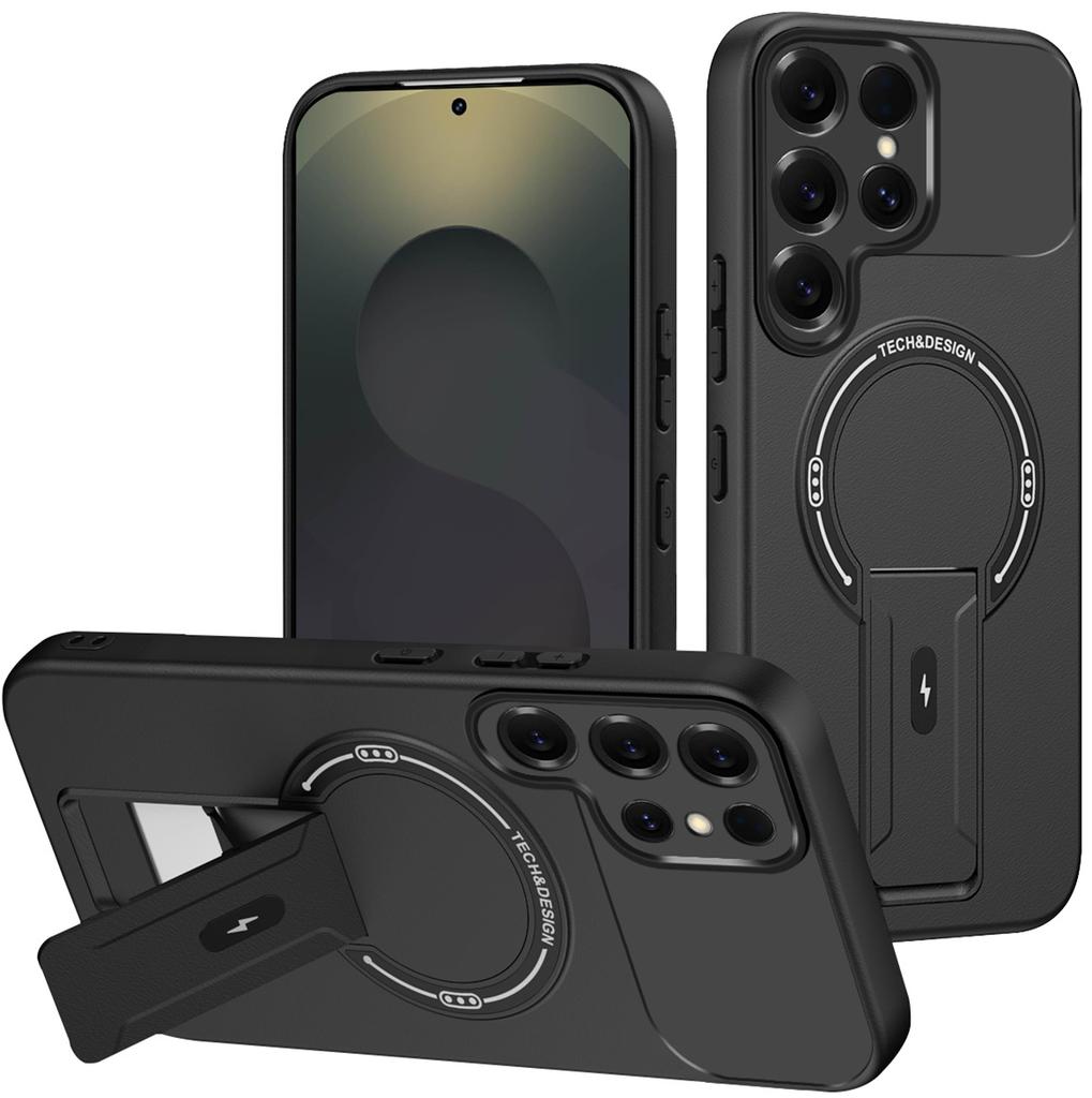 Applicable To Samsung S26Ultra Product Shield, Skin-sensitive Magnetic Mobile Phone Case S25Ultra Bracket S24Ultra Protective Case