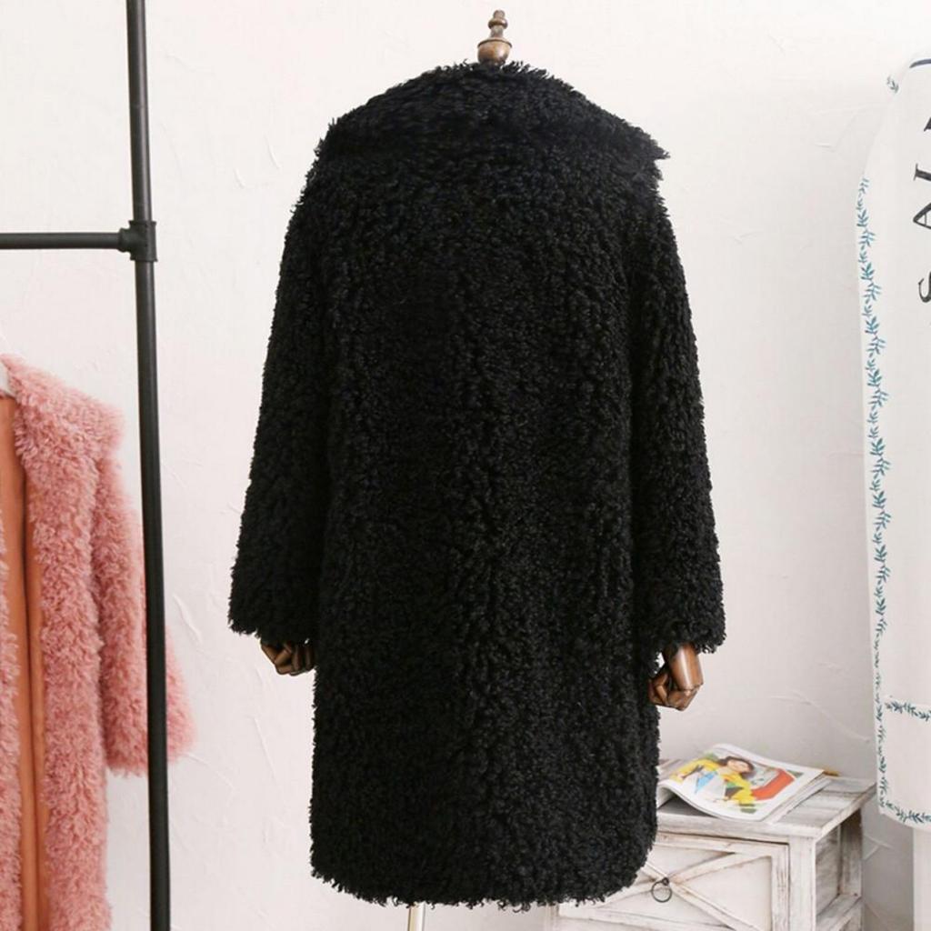 Frauen Winter Warm Dicken Mantel Solide Mantel Outercoat Jacke Strickjacke Mantel