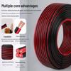 RVB Red & Black 2-Core Parallel Stranded Wire for LED Strip, Available In 0.5, 1, 1.5, 2.5 Mm²