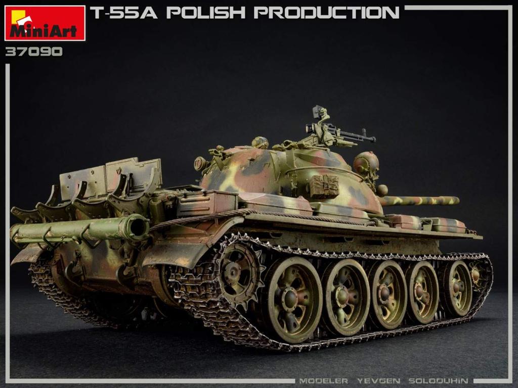 Miniart Polish Plastic Model MA37090 1/35 T-55A