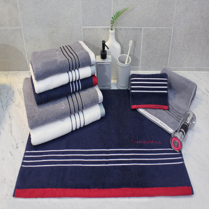 Songwol Countess Mara Foraine Sports Towel 100g 30 count Navy 1 sheet
