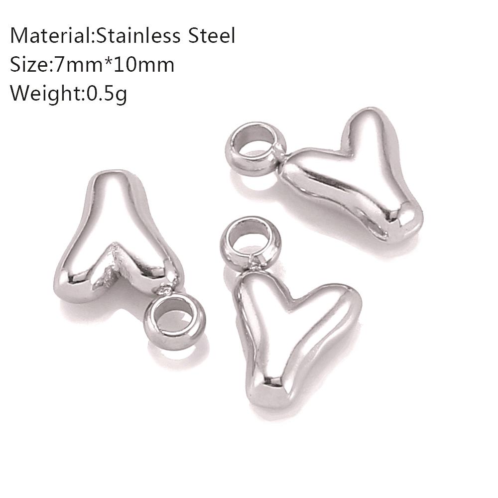 3Pcs Mini Balloon Alphabet Charms Cute Small Initial Bubble English Letter Stainless Steel Pendants DIY Necklace Bracelet Making