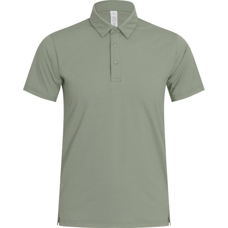 

Men s Summer Breathable Polo Shirt - Fitness Business Short Sleeve Lapel T-shirt M