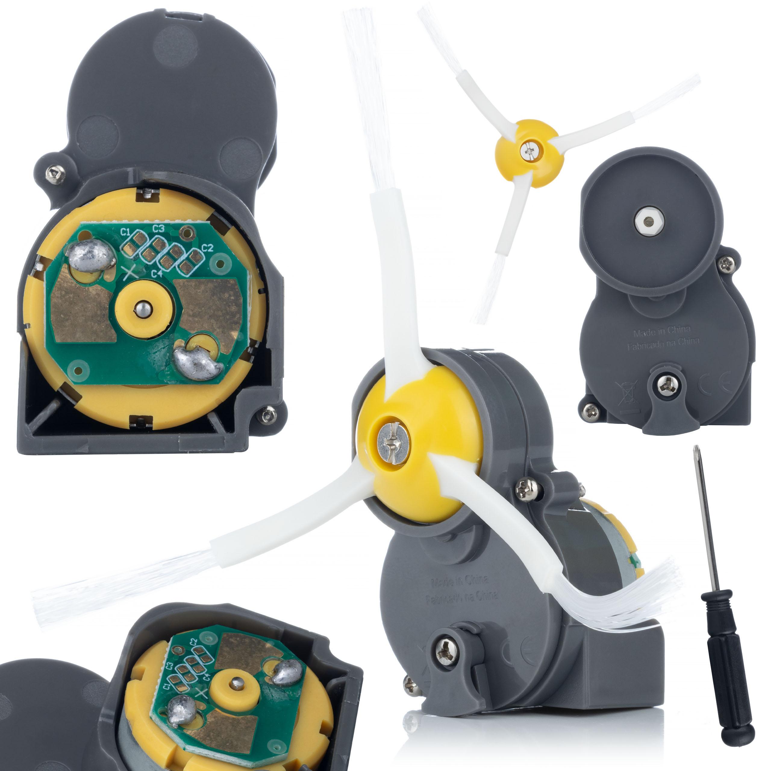 Rosfix Modulo Spazzola Laterale per iRobot Roomba – Pulizia Efficace dei Bordi | Compatibile con le Serie e, i, j, 600–900 | Facile Installazione