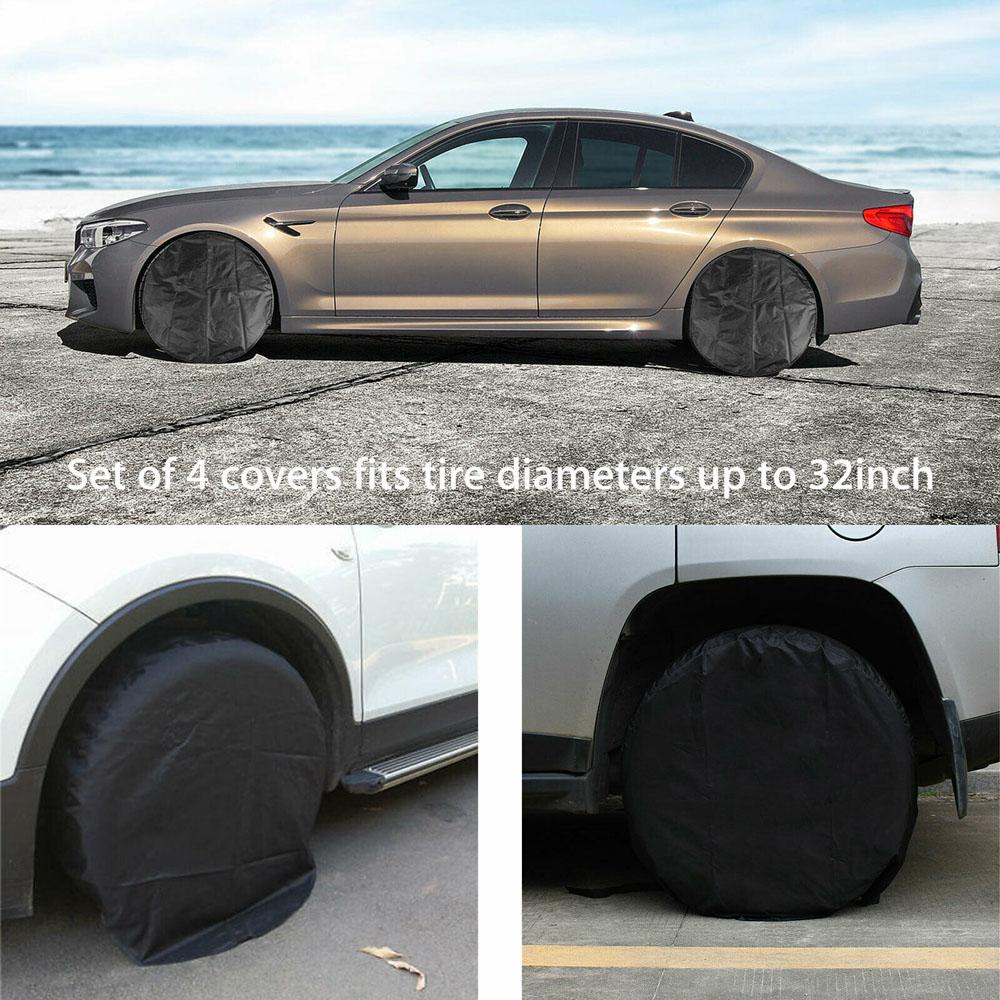 RV Trailer Wheel&Tyre Tire Protection Cover Car Accessories Outdoor Tires Covers Tire Covers Set