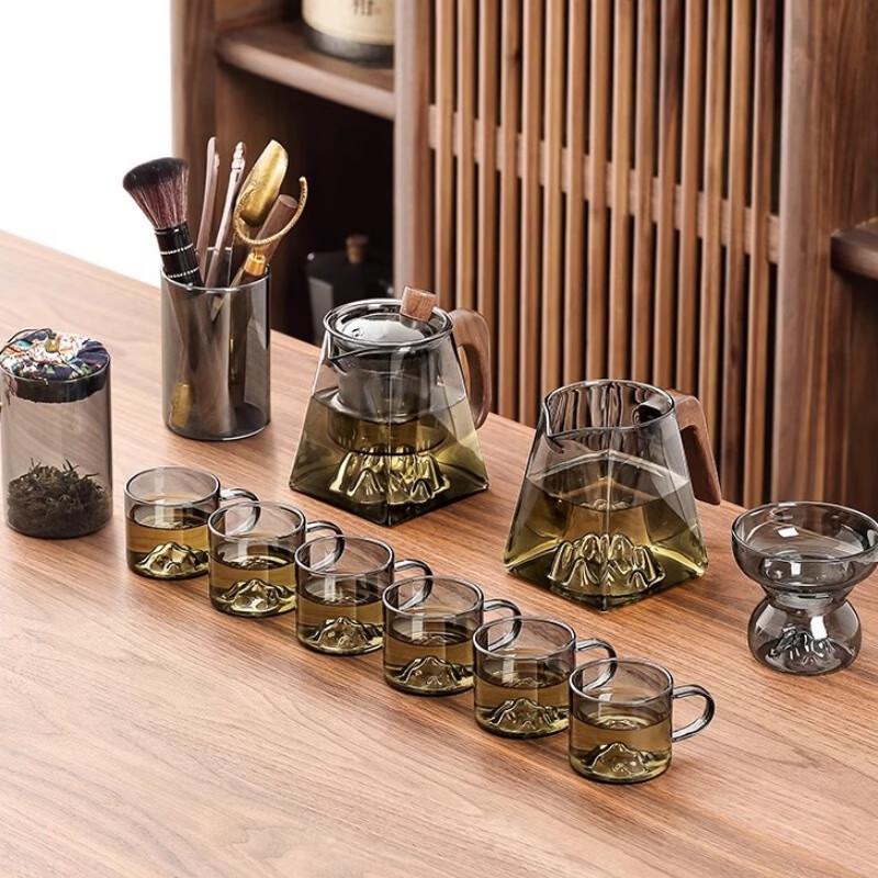 NaJiang Light Luxury Glass Kung Fu Tea Set
