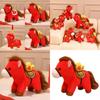 Year Of The Horse Plush Toy With Soft Short Pile Material Good Luck Figurine For Lunar New Year Gift