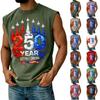 Herren Casual Tanktop mit Unabhängigkeitstag-Aufdruck