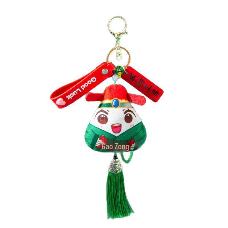 Cartoon Dragon Boat Festival Rice Dumpling Sachet - Handmade Wormwood Material Gift for College Exam Encouragement