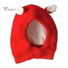 Barn Lue Vinter Pet Cap Strikket Høy elastisitet Holder varmen Ensfarget Øre Decor Småbarn Gutter Jenter Beanie Foto Prop Hodeplagg