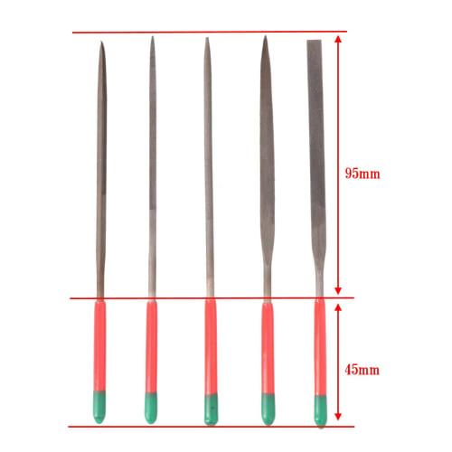 Takagi Precision Files for Metal, 5-Piece Set, 140mm, for Precision Work, Precision Machining, and Accessory Making, 4907052223684