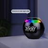 Multifunctional 5W Bass Bluetooth 5.0 Wireless Speaker with Clock Alarm Colorful LED Display FM Radio