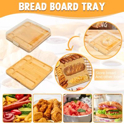 Square Cheese Board With Lid Cheese Board Cheese Board Bread Board Pizza Chopping Board Tray