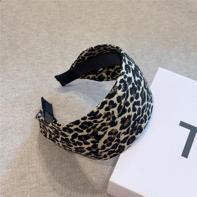 

Женские повязки на голову шириной 7 см, тканевые повязки для волос с принтом «клетка», «леопард», «зебра» для взрослых, аксессуары-обручи для прически