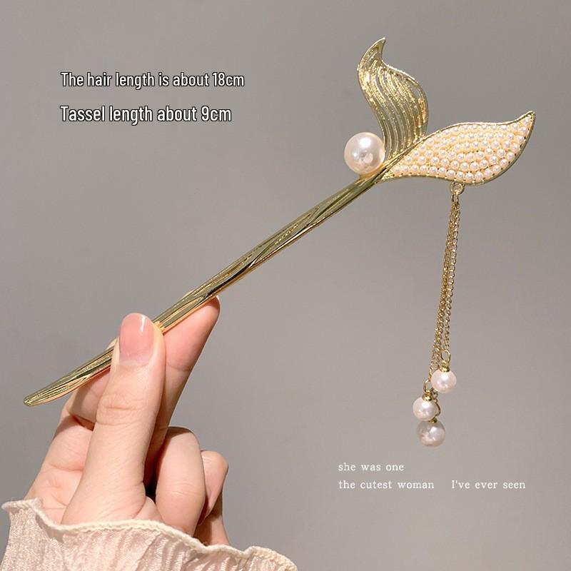 Tassel Flower Hairpin: Elegant Chinese Style Hanfu & Qipao Hair Accessory for Women