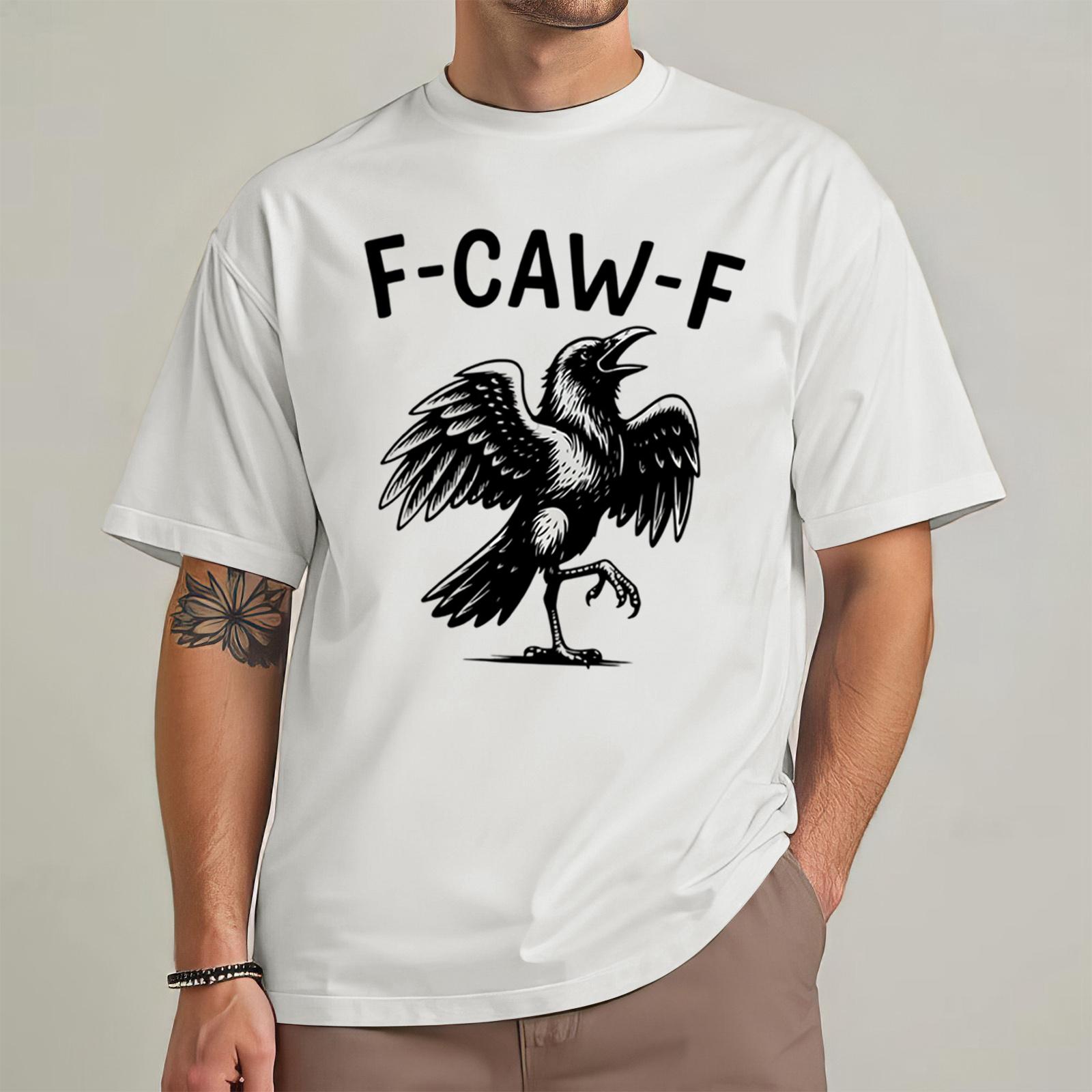 

Мужская мода повседневный принт с коротким рукавом круглый вырез пуловер топы XL белый