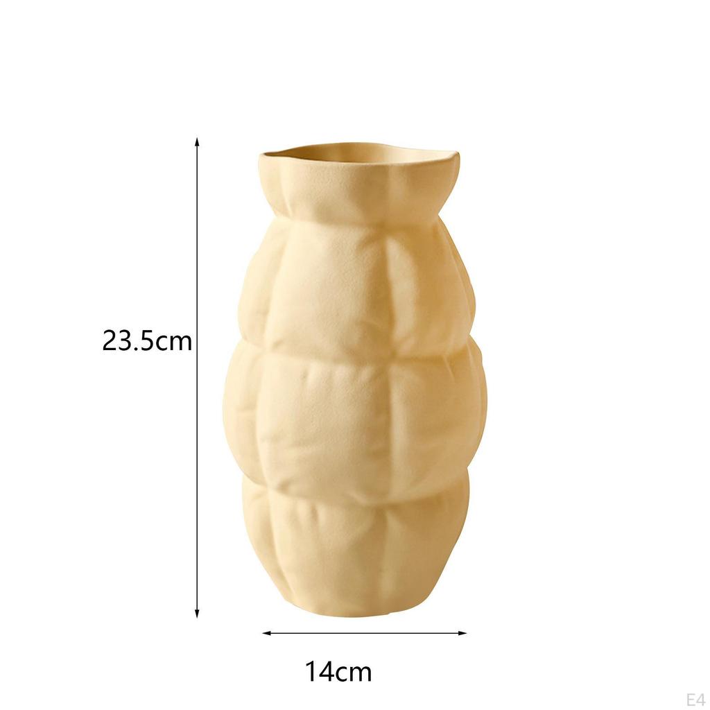 Ceramic Flower Vase, Decorative Vase Floral Arrangement Flowerpot Container Statue for