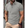 Summer Checkered European and American Men's Daily Polo Shirt