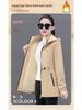 Women's Fleece-Lined Mid-Length Trench Coat - 2025 New Autumn/Winter Warm Thickened Jacket