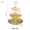 Elegant French Stainless Steel Cake Stand for Weddings, Restaurants, Hotels, Home Decor, and Festive Occasions