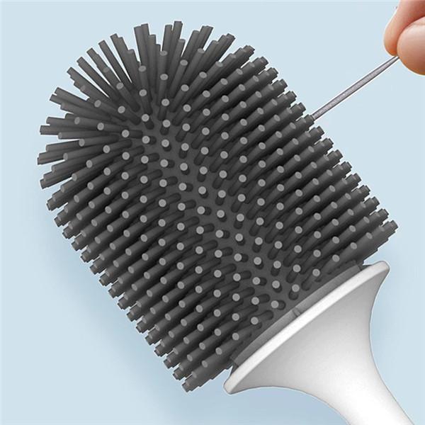 Silicone Toilet Brush For WC Accessories Drainable Toilet Brush Wall-Mounted Cleaning Tools Home Bathroom Accessories Sets