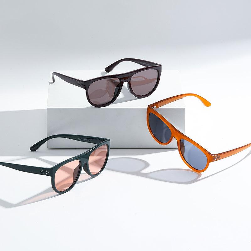 European and American personalized outdoor sunshade pilot sunglasses women's large frame face small anti-ultraviolet sunglasses