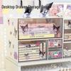 Transparent Multi-Layer Desk Organizer - Drawer-Style Storage Box for Stationery and Makeup