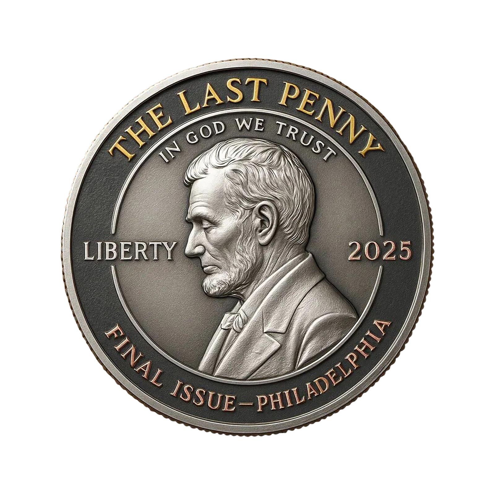 

Final Cent Memorial Coin (1909-2025) – Last Tribute , Historical Commemorative Coin For US , Nostalgic Collector s Gift For One Size