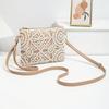 Elegant Feminine Crossbody Bag | Intricate White Patterns, Adjustable Strap For Dresses & Casual Outfits