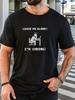 Unisexs Tee Coding Programmer Leave Me Alone Funny Text Print Cotton Short Sleeve Male Casual Streetwear Outdoor Daily Basic Top