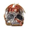 62KD Scary Dragon Skull Sculpture Halloween Decorative Resins Ornament Spices Stand