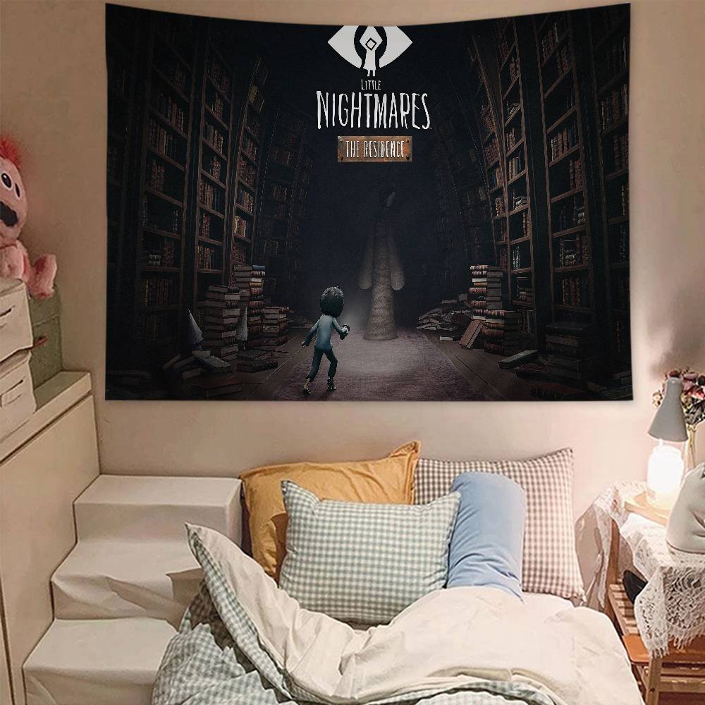 Horror LLittle Game Nightmares Printed Large Wall Tapestry Indian Buddha Wall Decoration Witchcraft Bohemian Hippie Wall Decor