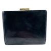 BURBERRY Gamaguchi Nova Check leather Bifold Wallet black leather Used
